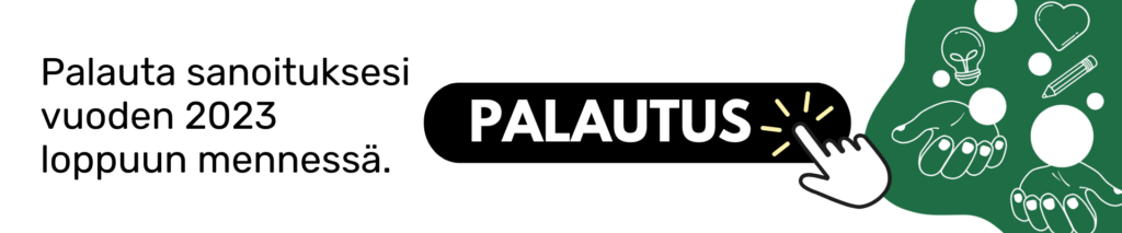 Linkki: https://www.lyyti.in/Palautusalue_uusille_hyvinvointialuesanoituksille_9720