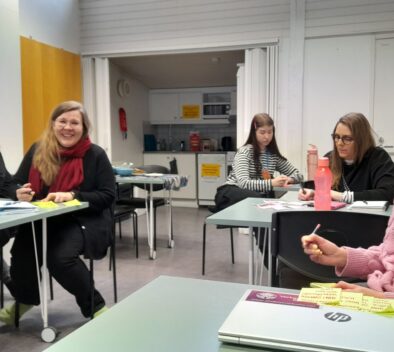 Kehittämisprosessin tapaaminen alkoi ideoinnilla.