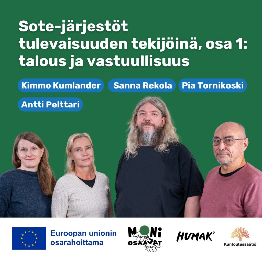 Valokuvassa Sanna Rekola, Pia Tornikoski, Kimmo Kumlander ja Antti Pelttari.
