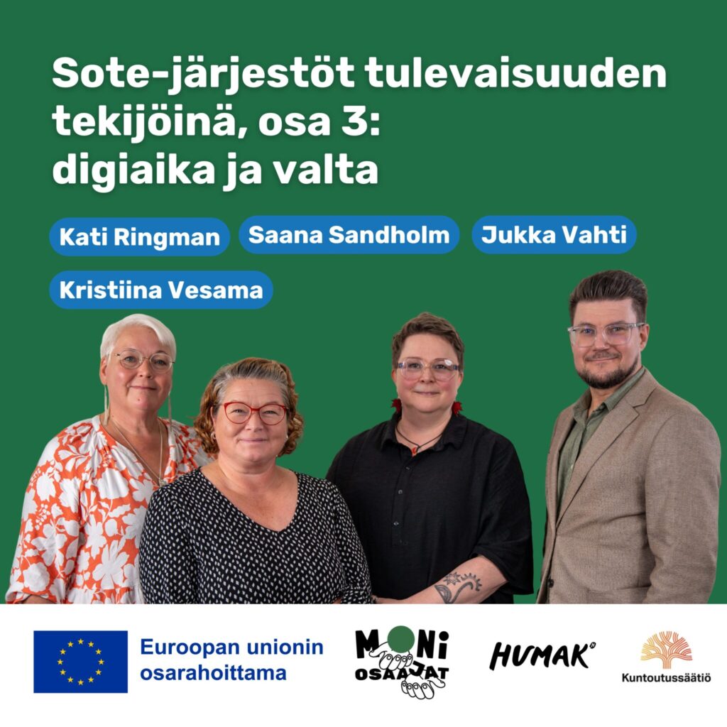 Valokuvassa Saana Sandholm, Kristiina Vesama, Kati Ringman ja Jukka Vahti. 